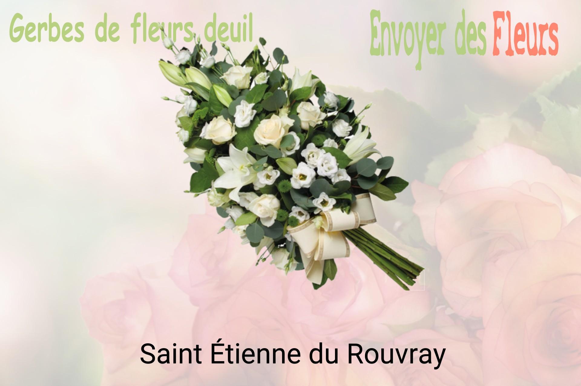 Gerbe de fleurs de deuil livrée à Saint-Étienne-du-Rouvray